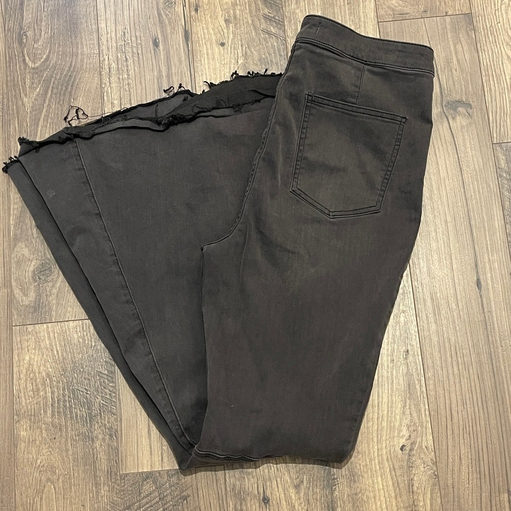 Free People We The Free Just Float On Flare Jeans Black 32 High Rise Bell Bottom